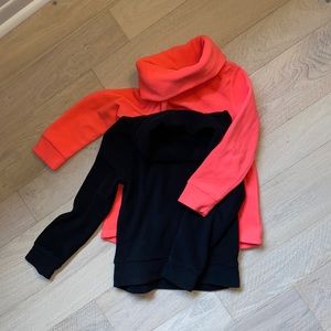 Two Old Navy small (6/7) fleece winter tops